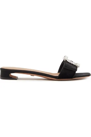 Dolce & Gabbana Buckled Velvet Sandals