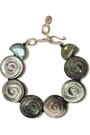 CHAN LUU Nautilus Sterling Silver Mother Of Pearl Bracelet