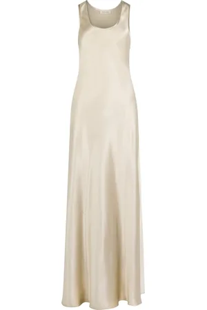 Heirlome Margot Scoop-Neck Silk Gown