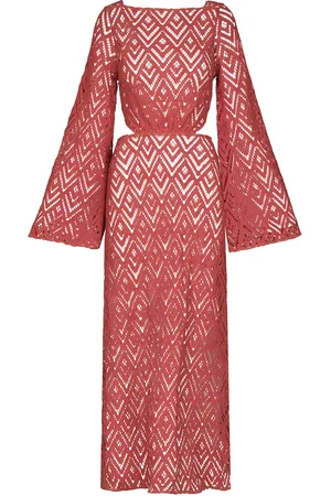 JOHANNA ORTIZ Under The Sea Crochet Cotton Maxi Dress