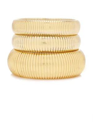 BEN-AMUN Exclusive Cobra 24K -Plated Bracelet Set