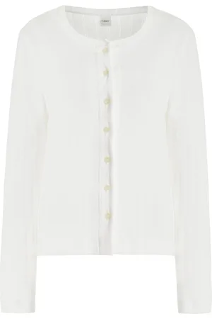 Leset Pointelle-Knit Cotton Cardigan