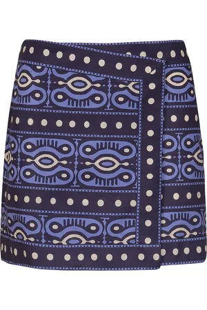 JOHANNA ORTIZ Hunting Roots Patterned Cotton Mini Skirt