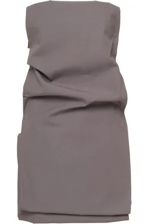 Prada Strapless Gabardine Mini Dress