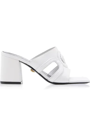 VERSACE La Vacanza Leather Mules