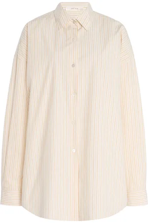 The Row Caster Striped Cotton Shirt