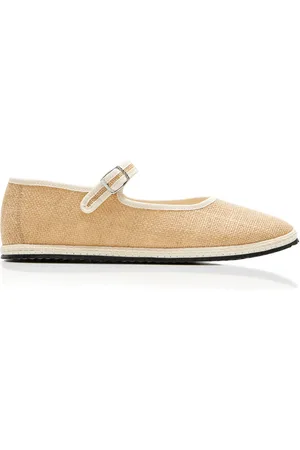 VIBI VENEZIA Exclusive Riviera Raffia Mary Jane Flats