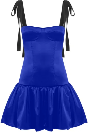 Anna October Patrice Bustier Satin Mini Dress