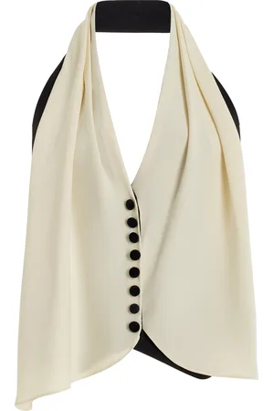 Rosie Assoulin Scarf Country Rabbit Cotton-Silk Vest