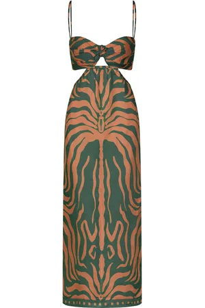 JOHANNA ORTIZ Beacon Of Style Printed Linen Midi Dress