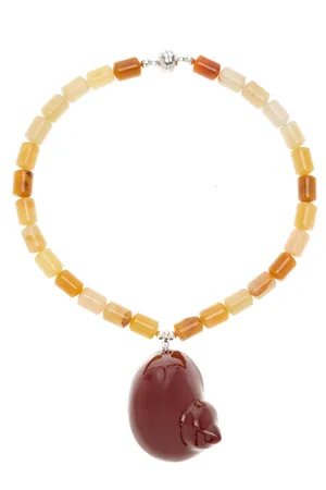 Julietta Exclusive Paloma Jade EnamelNecklace