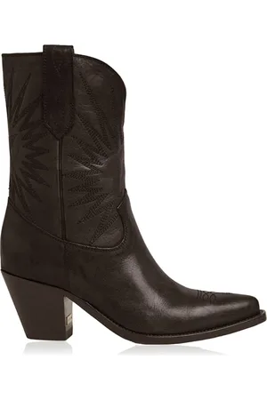 Golden Goose 70 Wish Star Leather Western Boots