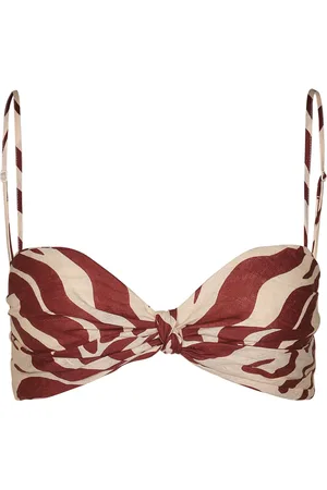 JOHANNA ORTIZ Nudos Del Mar Printed Linen Bra Top