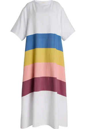 Marrakshi Life Exclusive The Striped Cotton T-Shirt Dress