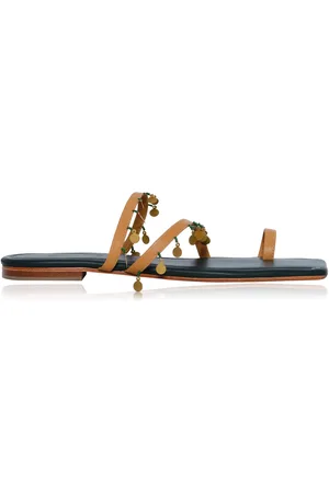 JOHANNA ORTIZ Glimmering Shores Leather Sandals