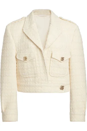 Givenchy Cropped Wool-Blend Tweed Jacket
