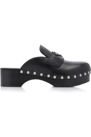 Prada Studded Leather Clogs