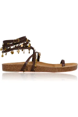 JOHANNA ORTIZ Serenade In Swim Leather Sandals