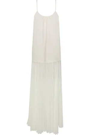 ZIMMERMANN Pleated Crepe Midi Dress
