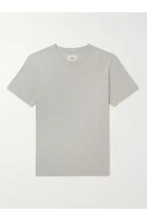 Folk Assembly Mélange Cotton-jersey T-shirt
