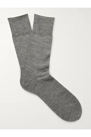 Falke Men Socks - Mélange Merino Wool-blend Socks