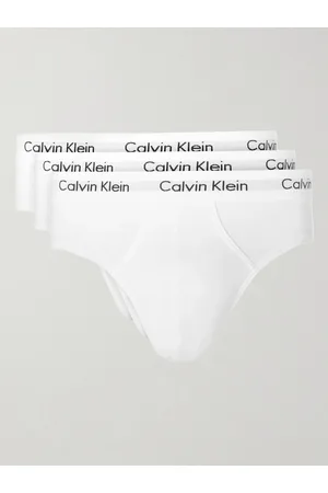 Calvin Klein Underwear Three-Pack Stretch-Cotton Briefs