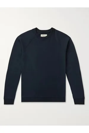 Folk Rivet Garment-Dyed Loopback Cotton-Jersey Sweatshirt