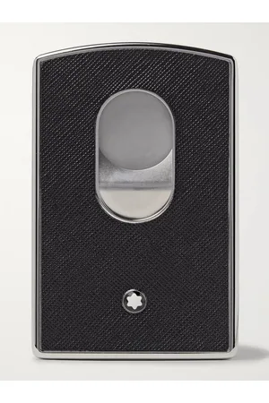 Montblanc Sartorial Cross-Grain Leather and Silver-Tone Card Case