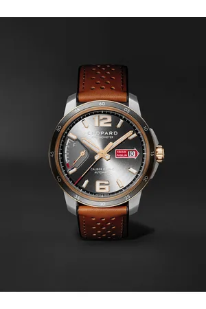 Chopard Mille Miglia GTS Power Control Limited Edition Automatic 43mm, 18-Karat Rose Gold, Stainless Steel and Leather Watch, Ref. No. 168566-6001