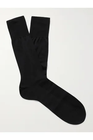 FALKE No 4 Mulberry Silk-Blend Socks