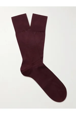 Falke Men Socks - No 4 Mulberry Silk-Blend Socks