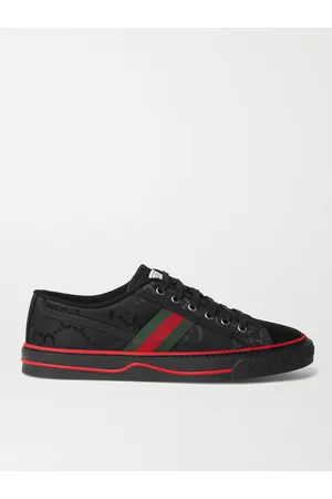 Gucci Men Sneakers - Off the Grid Webbing-Trimmed Monogrammed ECONYL Canvas Sneakers