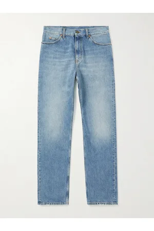 Gucci Men Straight - Straight-Leg Horsebit-Detailed Jeans