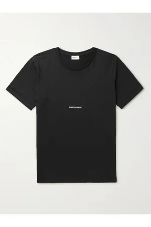 Saint Laurent Logo-Print Cotton-Jersey T-Shirt