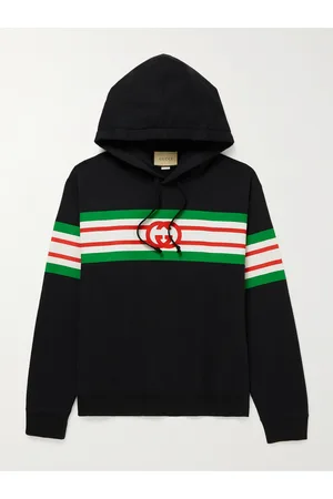 Gucci Logo-Print Cotton-Jersey Hoodie