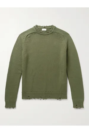 Saint Laurent Distressed Cotton Sweater