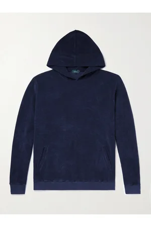 Incotex Garment-Dyed Cotton-Terry Hoodie