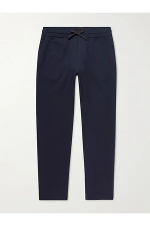 Loro Piana Men Trousers - Tapered Cashmere and Silk-Blend Sweatpants