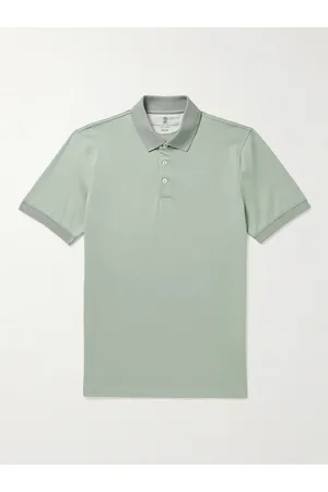 Brunello Cucinelli Men Polo Shirts - Cotton-Jersey Polo Shirt