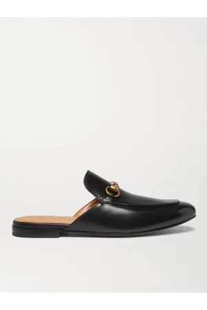 Gucci Horsebit Leather Backless Loafers
