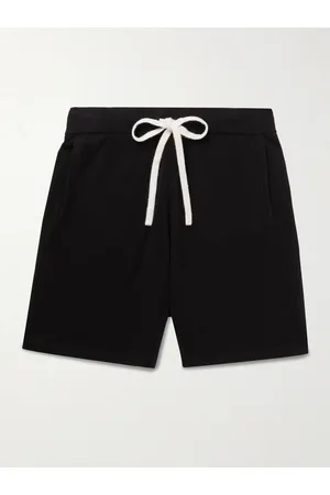 Allude Straight-Leg Virgin Wool and Cashmere-Blend Drawstring Shorts