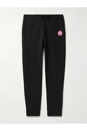 Canada Goose Huron Tapered Logo-Appliquéd Cotton-Jersey Sweatpants