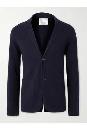 Allude Men Blazers - Cotton and Cashmere-Blend Blazer