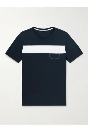 Incotex Zanone Striped Ice Cotton-Jersey T-Shirt