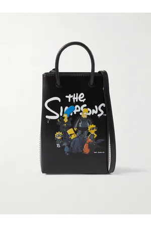 Balenciaga The Simpsons Printed Leather Tote Bag