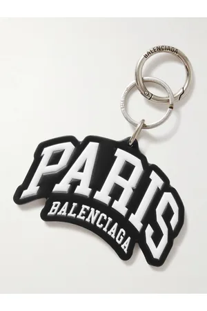 Balenciaga Men Bags - Logo-Embossed Leather Key Ring