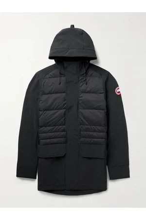 Canada Goose Breton Panelled Quilted Ripstop and Shell Hooded Down Jacket