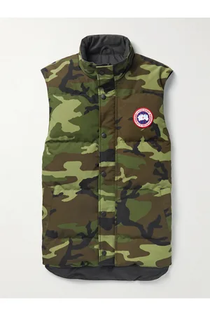 Canada Goose Garson Camouflage-Print Quilted Arctic Tech Down Gilet