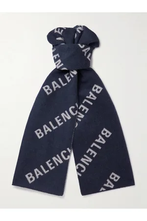 Balenciaga Wool-Jacquard Scarf