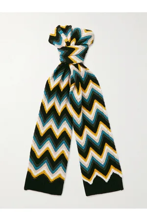 Missoni Men Scarves - Crochet-Knit Cotton Scarf